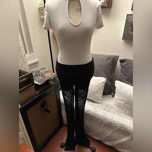 Billabong Black Lace Flare Pants